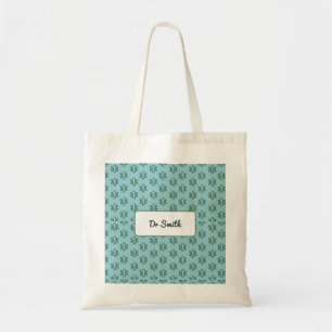 Doktersnaam aangepaste arts symbool medische gift tote bag