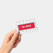 Doktersnaam aangepaste stethoscoop medisch cadeau badge (Handheld)