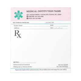 Doktersrecept Medisch RX Blok – Security Rose Notitieblok