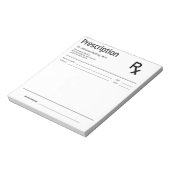 Doktersrecept Notitieblok – Bewerkbaar DoktersRX (Linkerzijde)