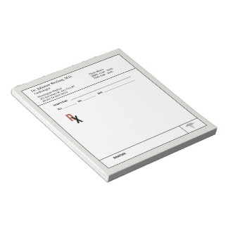 Doktersrecept Notitieblok – Bewerkbaar DoktersRX