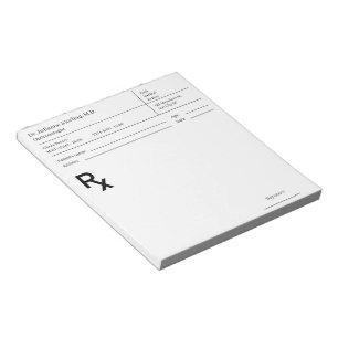 Doktersrecept Notitieblok – Bewerkbaar DoktersRX