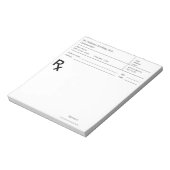 Doktersrecept Notitieblok – Bewerkbaar DoktersRX (Linkerzijde)