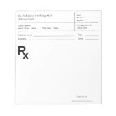Doktersrecept Notitieblok – Bewerkbaar DoktersRX (Voorkant)