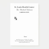 doktersvoorschrift voor cardioloog post-it® notes (Voorkant)