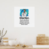 Dokterswaarderingscitaat Poster (Keuken)