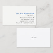 Doktor Visitenkarte Visitekaartje (Voorkant / Achterkant)