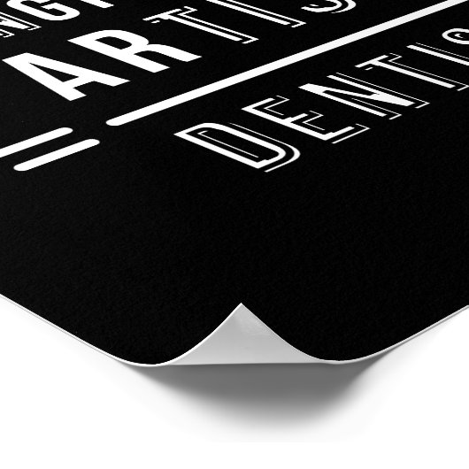 dokwerker tandarts citaat poster (Hoek)