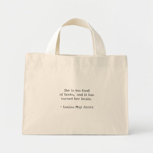 Dol op Boeken Mini Tote Bag (Voorkant)