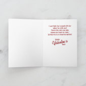 Dol op je Valentijnskaart Kaart (Binnen)
