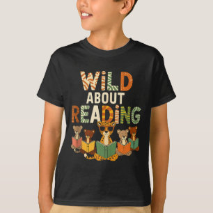 Dol op lezen boeken lezer minnaar bibliothecaris t-shirt