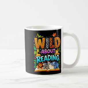 Dol op lezen grappig boekenliefhebber boekenwurm koffiemok