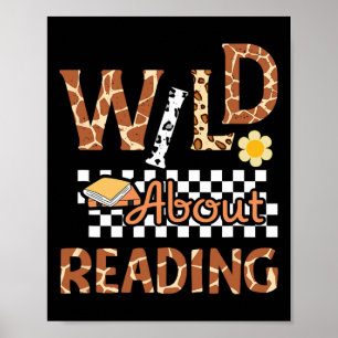 Dol op Lezen Leraar Leest Boeken Terug naar School Poster