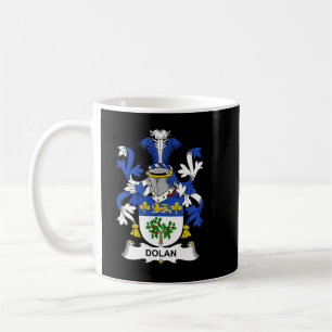 Dolan Coat of Arms Family Crest Koffiemok