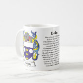 Dolan, Origin, Betekenis en Crest op een mok (Voorkant links)