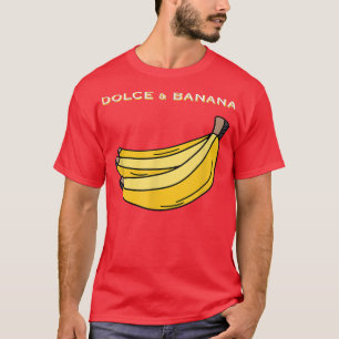 Dolce and Banana Vegetarian Banana Fruit Vegan 42 T-shirt