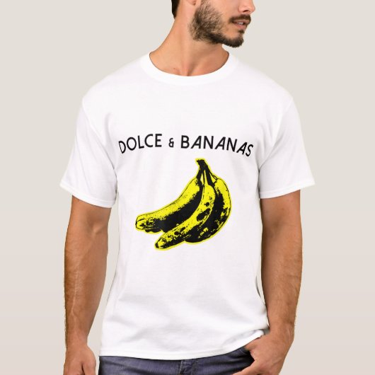 Dolce and Bananas Funny Parody Design T-shirt (Voorkant)