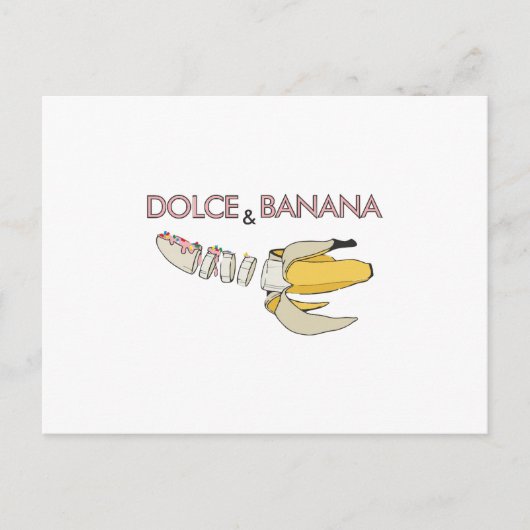 Dolce & Banana Briefkaart (Voorkant)