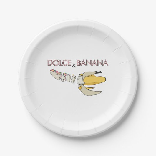 Dolce & Banana Papieren Bordje (Voorkant)