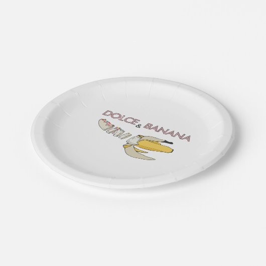 Dolce & Banana Papieren Bordje (Gekanteld)