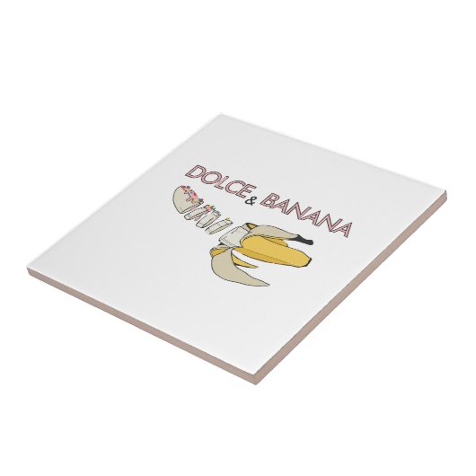 Dolce & Banana Tegeltje (Zijkant)