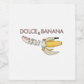Dolce & Banana Wijn Etiket (Enkel label)