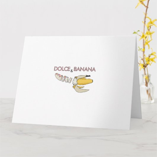 Dolce en banaan kaart (Gele Bloem)