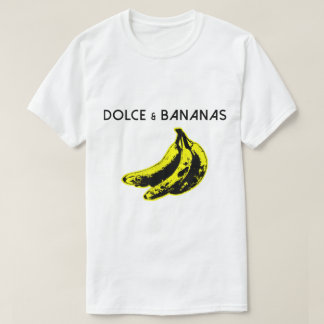 Dolce en Bananen Grappige Parodie Ontwerp T-shirt