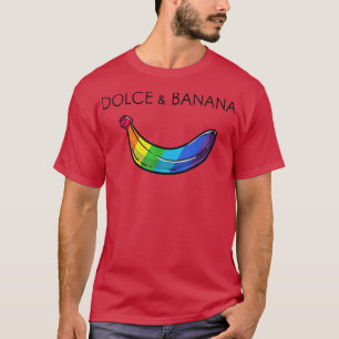 Dolce en LGBTQ Banana Funny Pride Graphic Cute Ra T-shirt