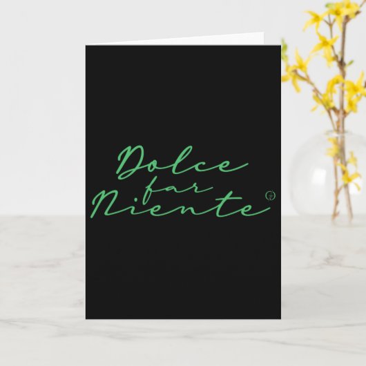 Dolce Far Niente #9 - Peaceful Vacation  Kaart (Gele Bloem)