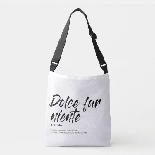 Dolce far niente - Canvas tas (Voorkant)