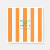 Dolce Far Niente Cinque Terra Sinaasappel Cabana S Servet (Voorkant)