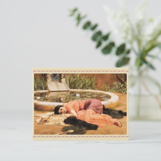Dolce Far Niente door John Godward Briefkaart (Staand voorkant)