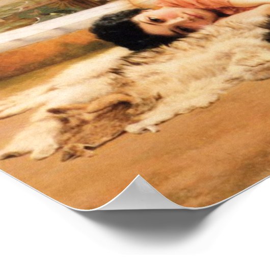 Dolce Far Niente door John Godward Poster (Hoek)