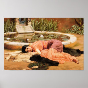 Dolce Far Niente door John Godward Poster