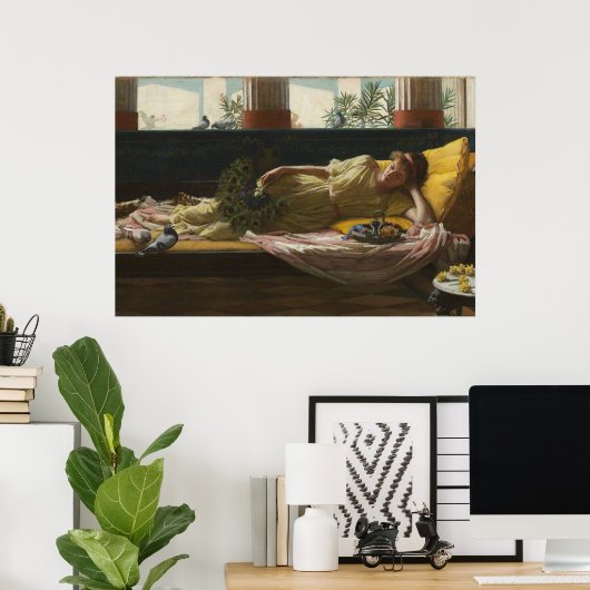 DoLCE FaR NiENTE, door John William Waterhouse -18 Poster (Thuiskantoor)