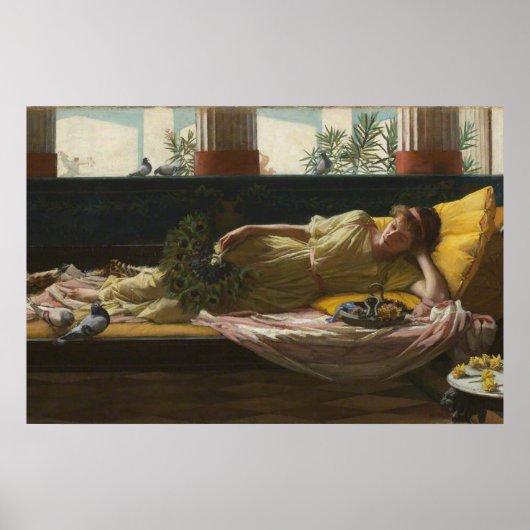 DoLCE FaR NiENTE, door John William Waterhouse -18 Poster (Voorkant)