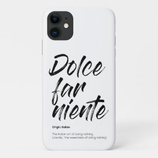 Dolce far niente - Hoesje van de Telefoon (Wit)