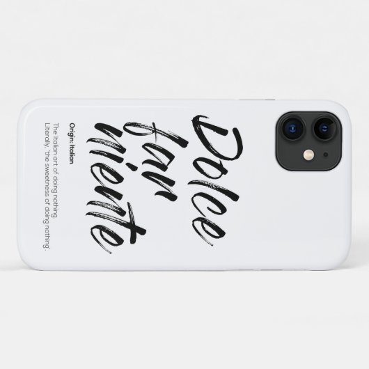 Dolce far niente - Hoesje van de Telefoon (Wit) (Achterkant (horizontaal))