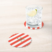 Dolce Far Niente Italië rode Cabana strepen Kartonnen Onderzetters (Insitu)