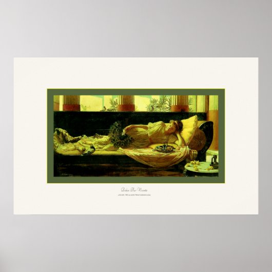 Dolce Far Niente ~ John William Waterhouse Poster (Voorkant)
