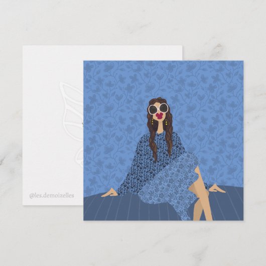 Dolce Far Niente Mode Illustratie Kaart (Voorkant / Achterkant)