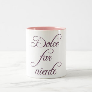 Dolce far niente tweekleurige koffiemok