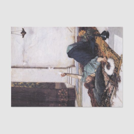 Dolce Far Niente van John William Waterhouse -1879 Tissuepapier (Voorkant)