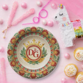 Dolce & Gabbana Carretto Siciliano Papier Borden Papieren Bordje (Feest)