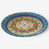 Dolce & Gabbana Carretto Siciliano Papier Borden Papieren Bordje (Gekanteld)