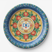 Dolce & Gabbana Carretto Siciliano Papier Borden Papieren Bordje (Voorkant)