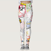 Dolce Gabbana New Season Modern Typography Design Leggings (Voorkant)