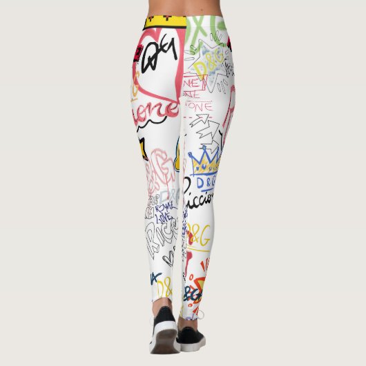 Dolce Gabbana Nieuw Seizoen Modern Typography Desi Leggings (Achterkant)