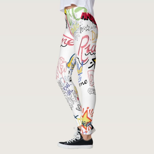 Dolce Gabbana Nieuw Seizoen Modern Typography Desi Leggings (Links)